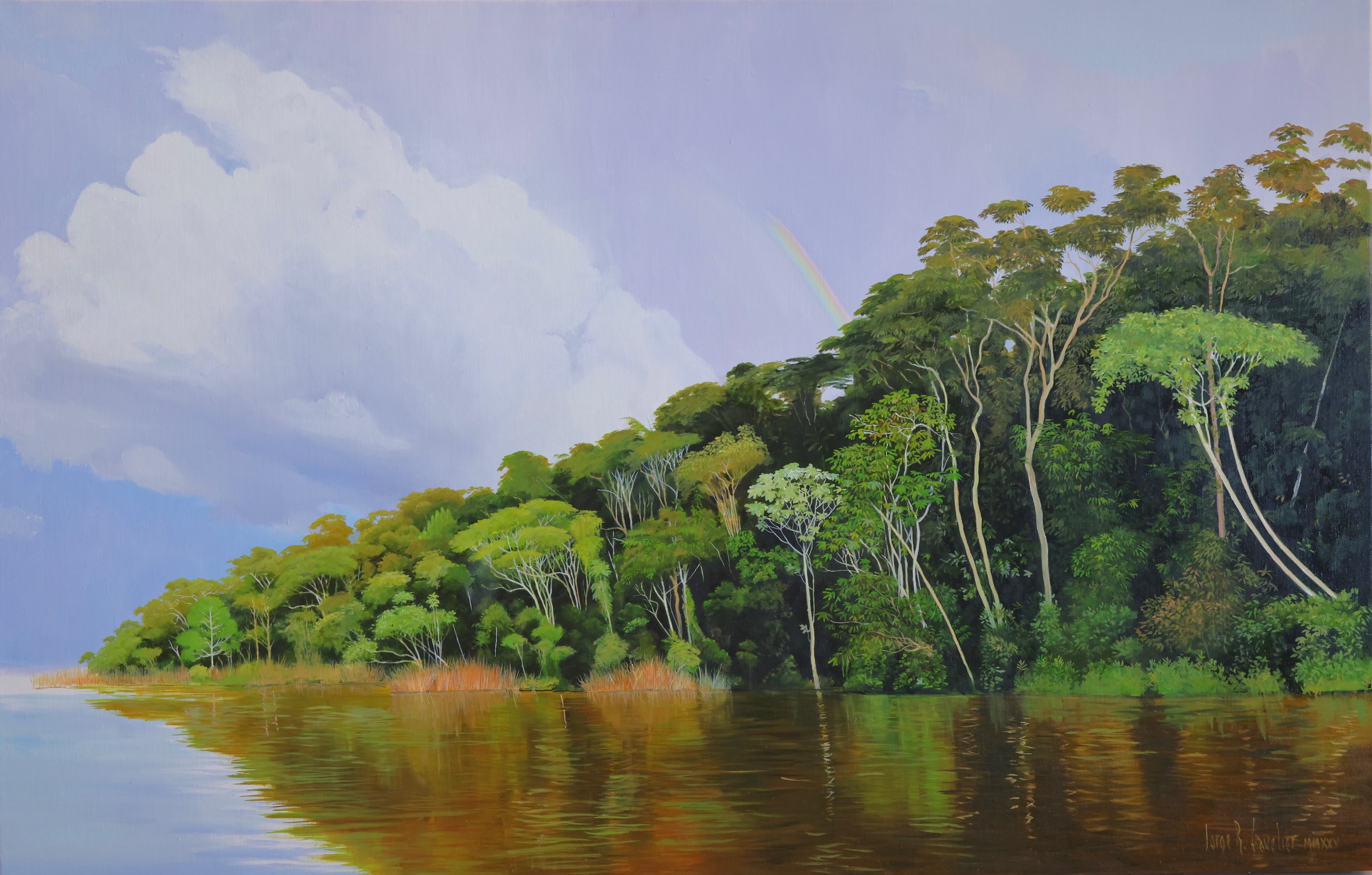 Arco Iris Amazónico, Oil on canvas, 2025 — Cavelier Arte