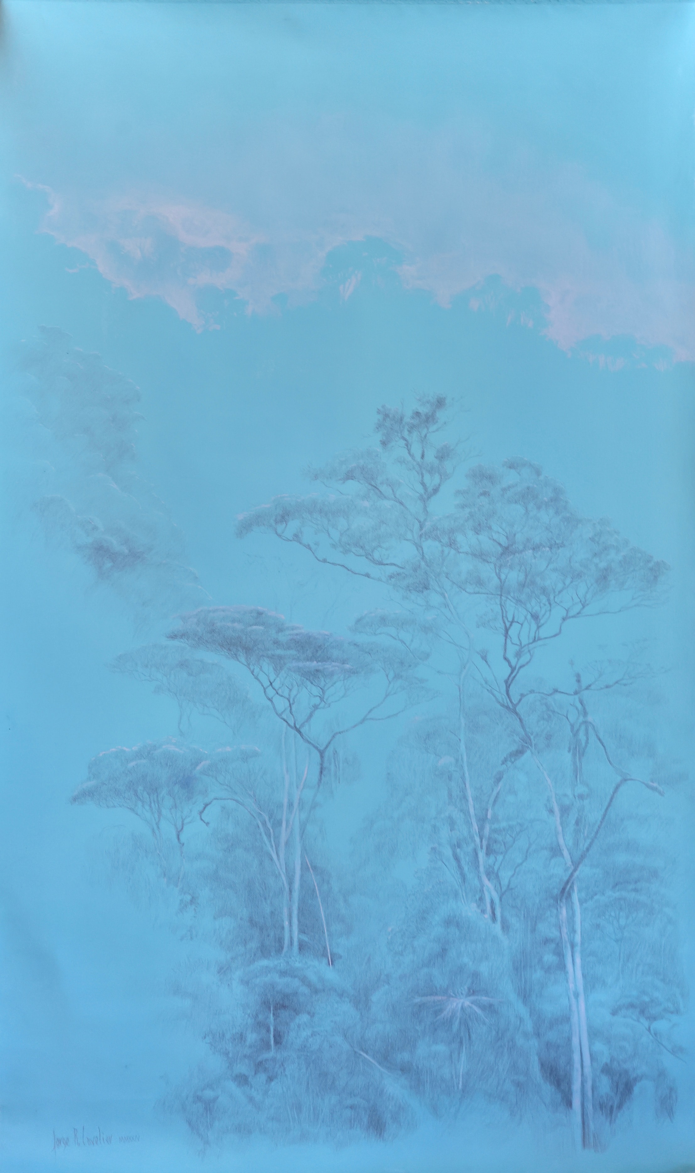Niebla Azul, Oil on canvas, 2019 — Cavelier Arte