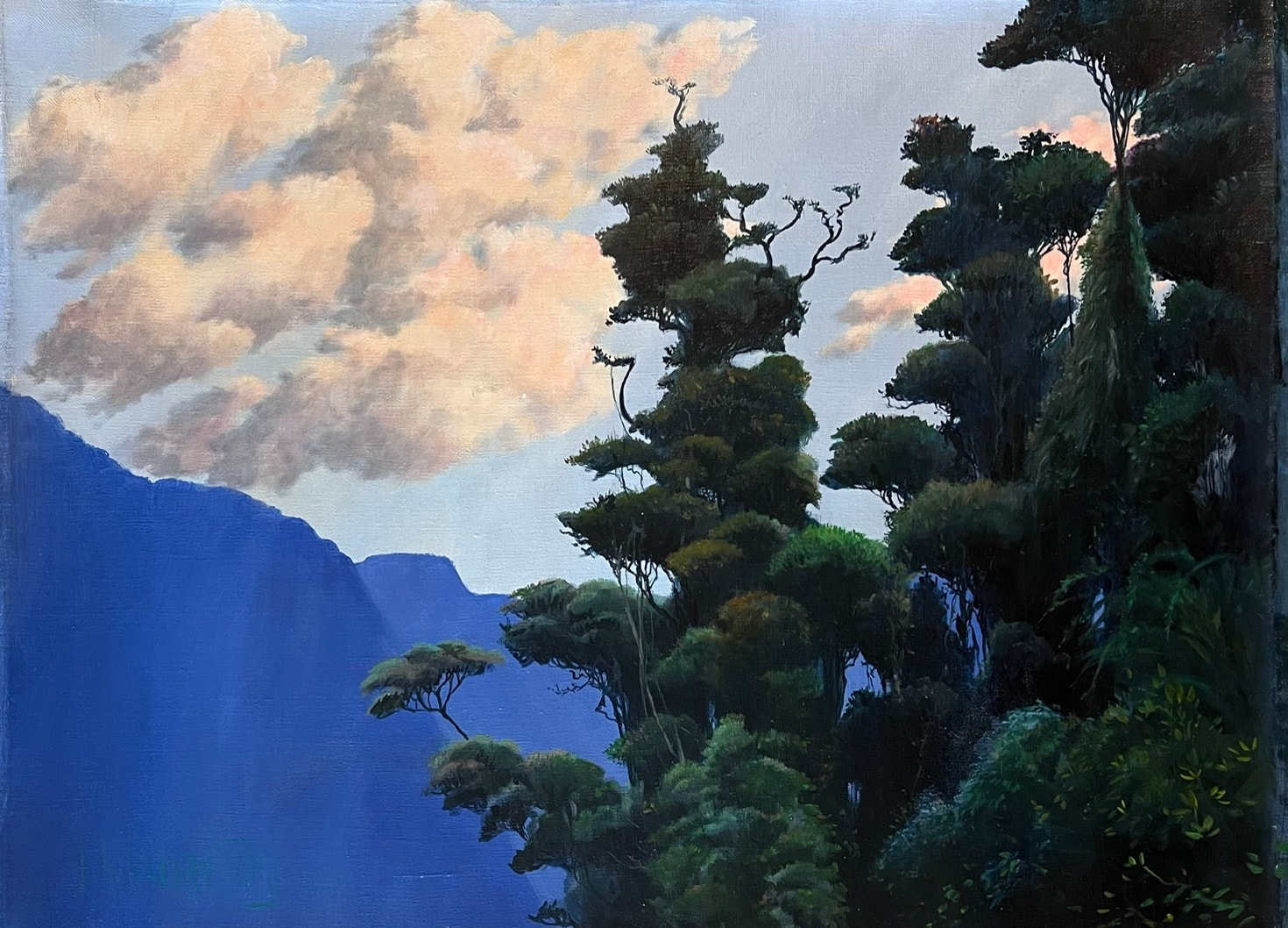 Cañón y Nubes, Oil on canvas, 2023 — Cavelier Arte